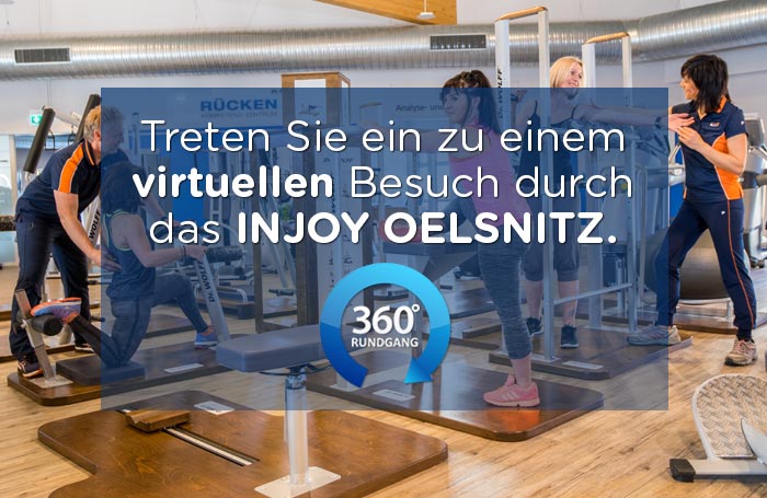 Schauen Sie sich den 360° Rundgang des INJOY Studios Oelsnitz an